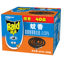 雷达 蚊香 灭蚊 驱蚊 防蚊 家庭装 檀香型 40盘 28克x20 双盘[新老包装随机发货]