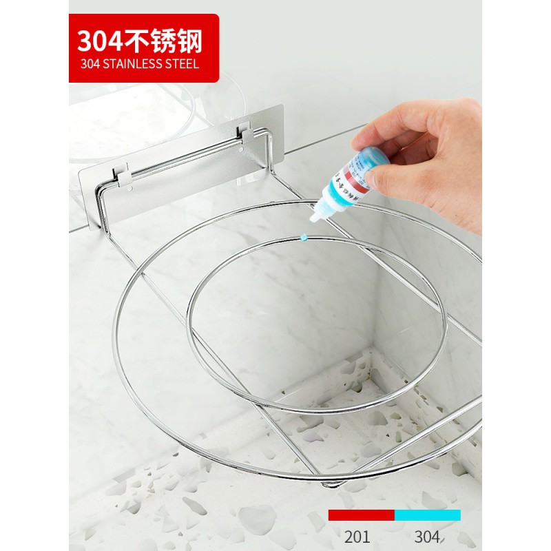 壁挂锅架免打孔厨房二层多层不锈钢角落平底锅炒锅锅具收纳置物架收纳层架 三维工匠高清大图