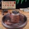 宜兴紫砂壶不锈钢过滤泡茶壶家用大容量陶瓷功夫茶具茶碗茶杯套装 大号龙船壶(带滤网)棕色
