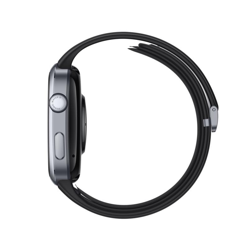 [智能手表]HUAWEI WATCH D2 (LCA-B10) 健康手表 幻夜黑铝合金表壳+黑色氟橡胶表带高清大图