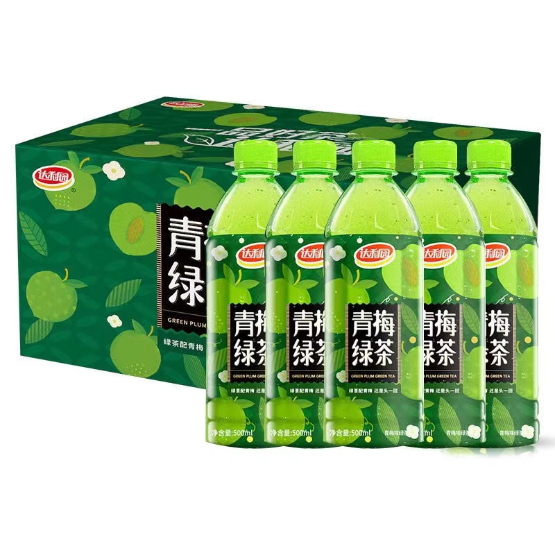 达利园网红青梅绿茶500ml*5瓶茶饮料果味茶饮品