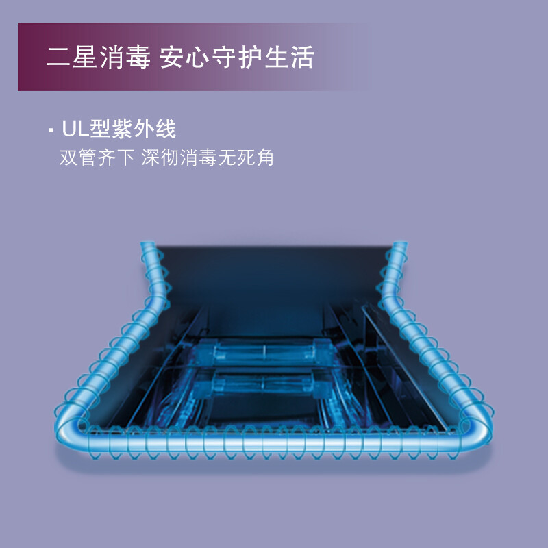 西门子(SIEMENS) 消毒柜嵌入式100升家用 二星级除菌碗筷消毒柜 HS363500W