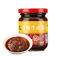 三和四美香辣牛肉酱220g扬州特产拌饭酱微辣拌面酱火锅蘸酱调味酱瓶装