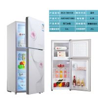 双门三门小冰箱家用租房宿舍冷藏冷冻大容量静音迷你节能|型号158钢化玻璃白+保修节能