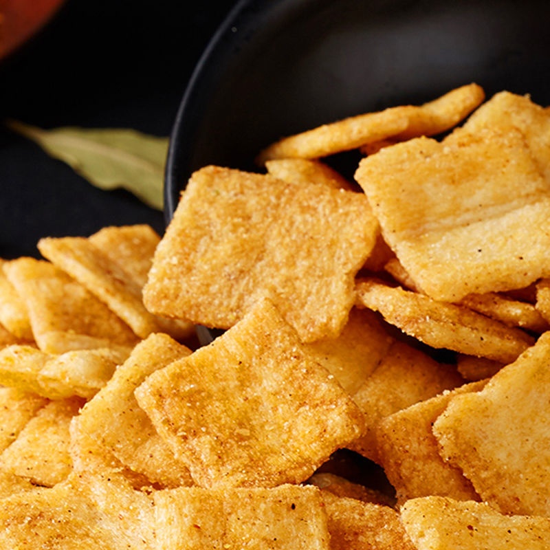 锅巴零食香辣麻辣味批发整箱散装小包装膨化食品参数