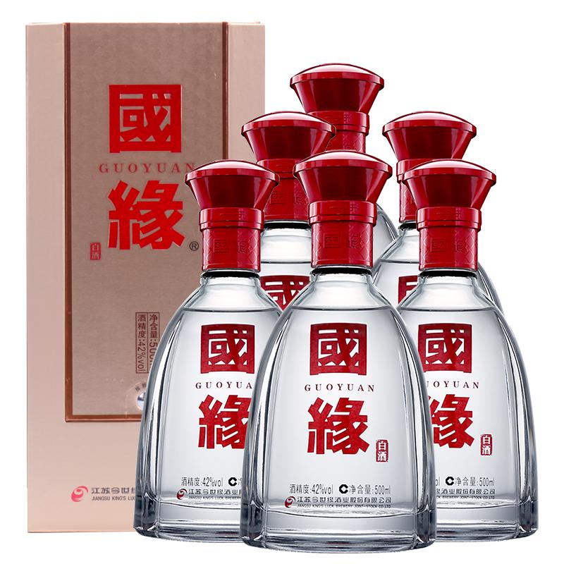 国缘 Guoyuan 白酒 酒厂自营 今世缘白酒国缘单开42度500ml 6瓶整箱装 价格图片品牌报价 苏宁易购今世缘酒业官方旗舰店 官方直营