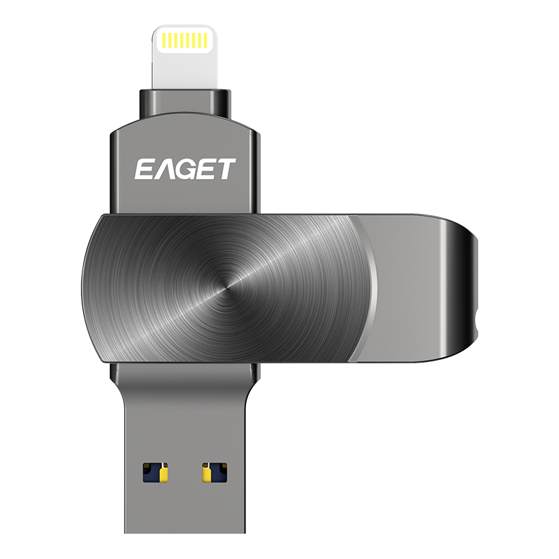 忆捷(Eaget)i66Plus苹果U盘 USB3.0 Lightning接口手机电脑两用优盘128G