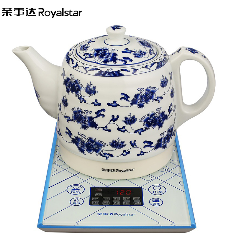 荣事达(Royalstar)陶瓷电热水壶TC10-13M陶瓷壶体精准温控玻璃面板烧水壶泡茶壶自动断电304不锈钢发热底盘