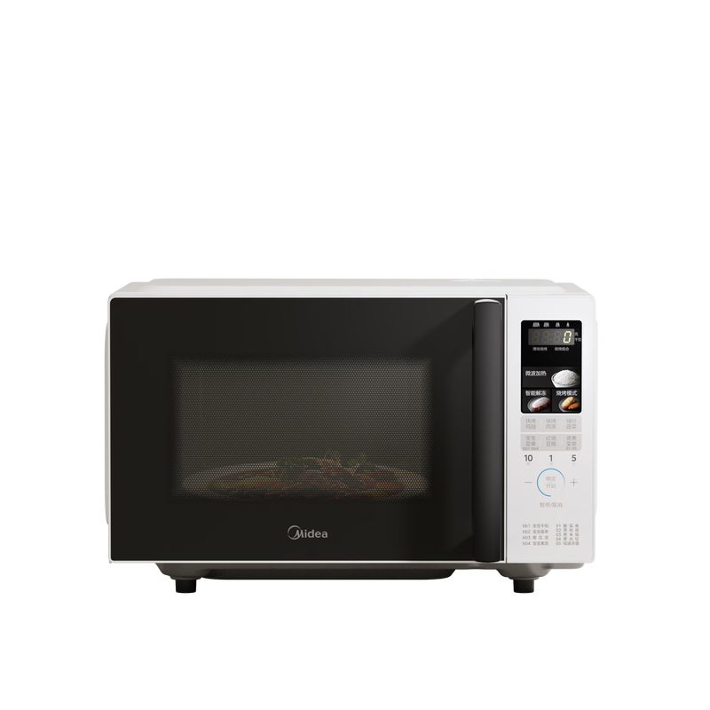 美的(Midea)C202 家用微波炉微烤一体双模烧烤玻璃大平板20L大容量