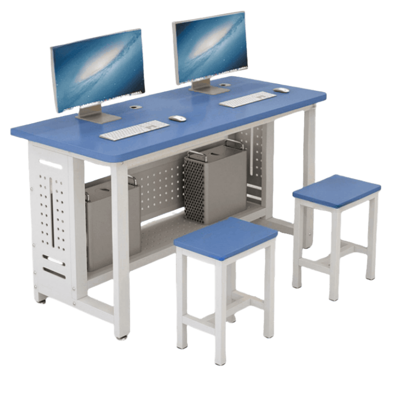 豫龙都电脑桌一桌两椅套高清大图