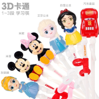 迪士尼(DISNEY)儿童餐具便携套装筷子勺子两件套婴幼儿家用宝宝卡通学习筷 米妮3套装(筷、勺、盒)-2323
