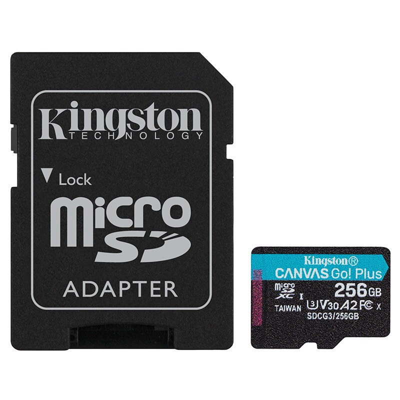金士顿(Kingston)TF卡(Micro SD)无人机手机 switch高速存储内存卡 SDCG3/256GB