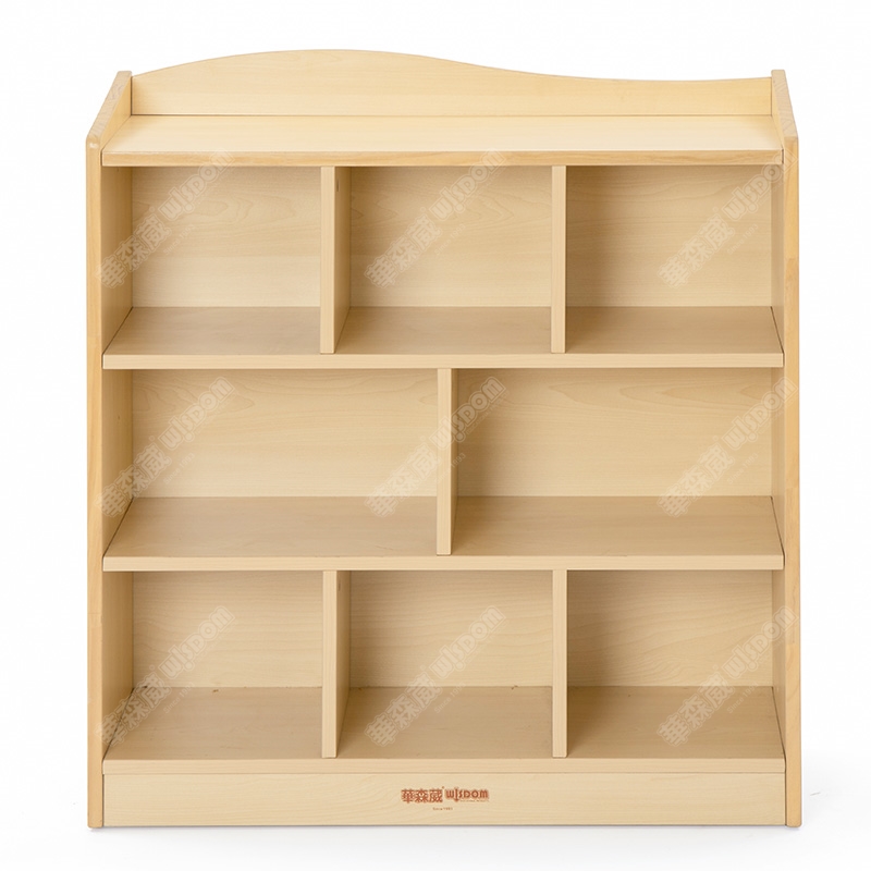 维也纳实木8格柜L80-枫木纹高清大图