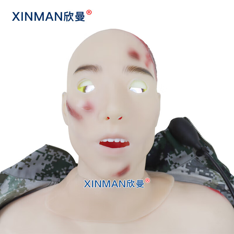 欣曼科教 基础伤情模拟人 卫勤战创伤救治技术训练模拟人 平板电脑控制 评估交互版XM-Y1012高清大图
