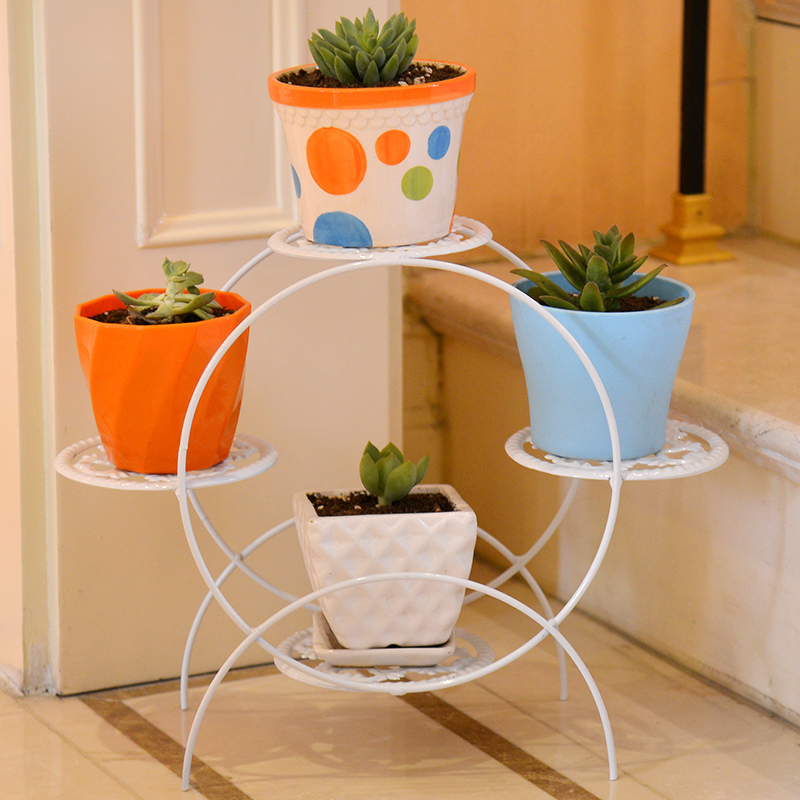 欧式多肉植物铁艺多层花架落地式花盆架室内客厅阳台置物花架