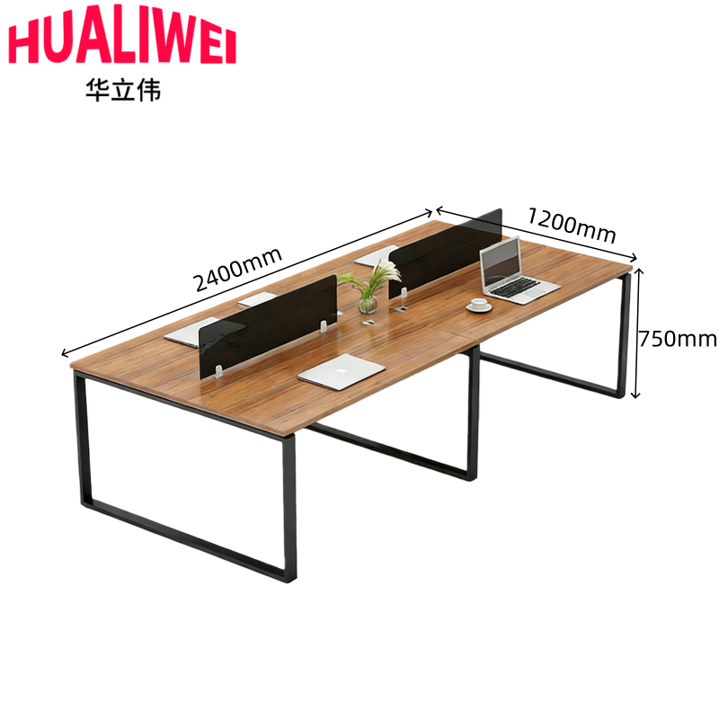 华立伟办公桌屏风工位高清大图