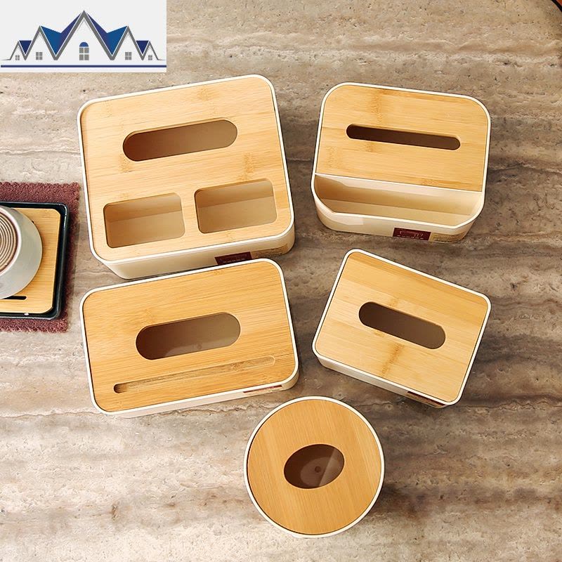 北欧多功能纸巾盒抽纸客厅家用创意茶几餐巾卷纸筒简约遥控器收纳 三维工匠收纳盒图片