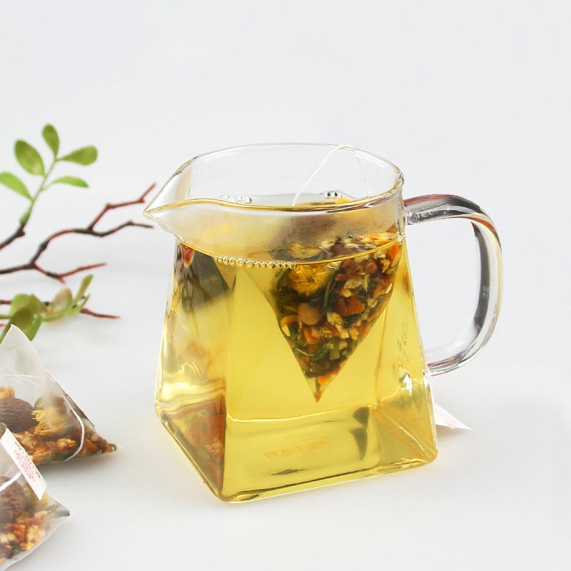 谯韵堂胖大海菊花茶50包量贩装袋三角包茶胖大海胎菊甘草橘皮薄荷叶茶嗓子茶