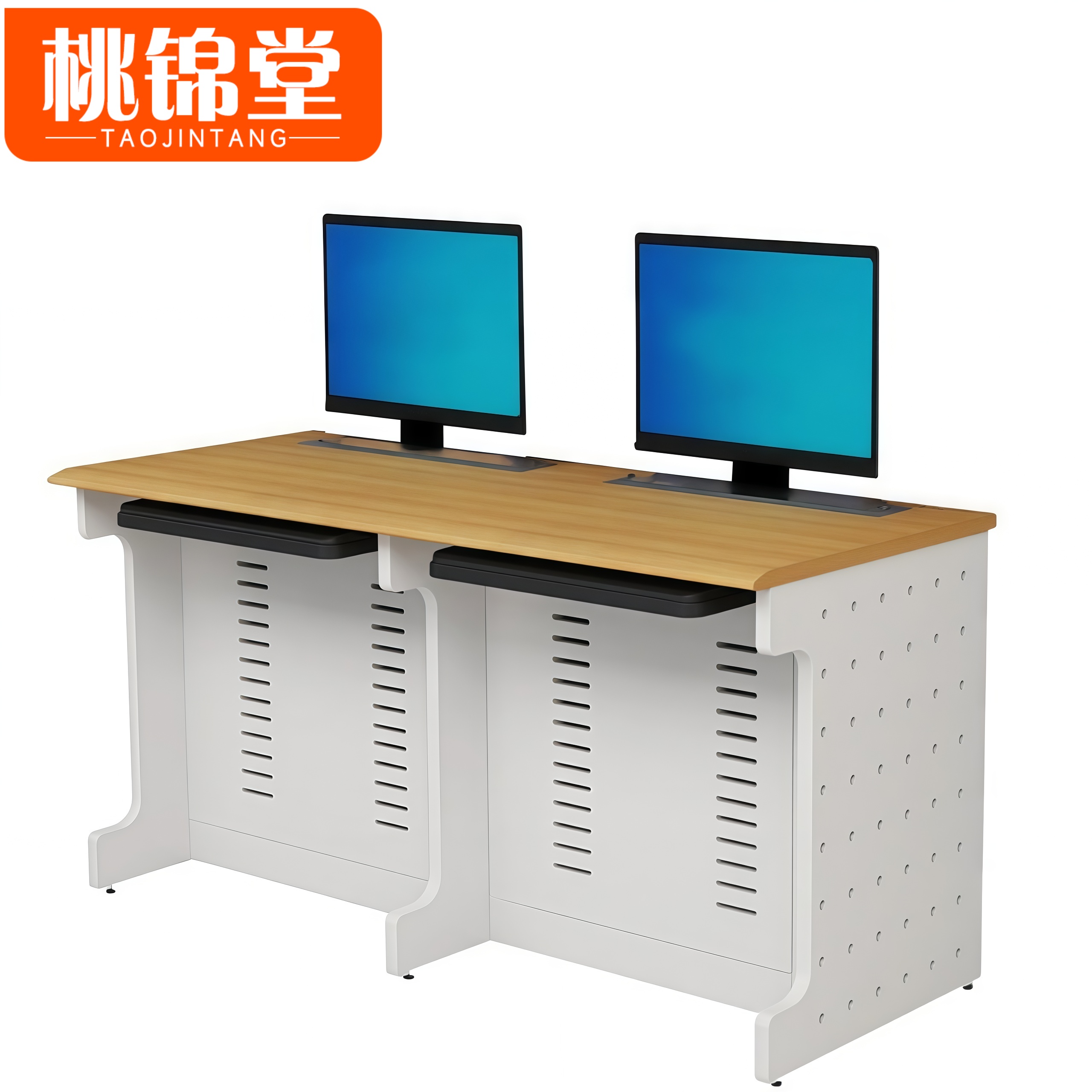 桃锦堂升降电脑桌1600*600*750mm张高清大图