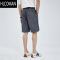 HLCOMAN特惠 2025夏季新款宽松直筒五分裤冰丝薄款休闲运动短裤男潮
