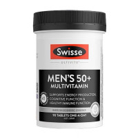 Swisse中老年男士复合维生素片剂90粒/瓶装 澳洲进口男性50+/50岁以上复合维生素矿物质营养补充