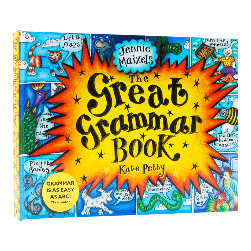 [醉染正版]互动趣味语法书 英文原版 The Great Grammar Book 立体机关翻翻书 零基础小学英语学习绘高清大图