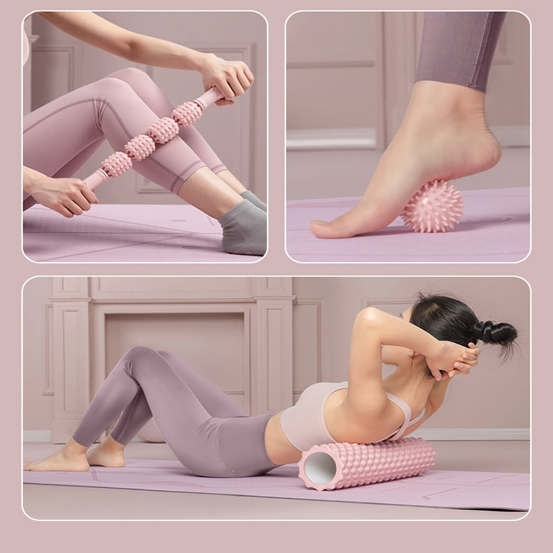 奥义泡沫轴肌肉放松专业瘦腿狼牙按摩棒滚轴滚轮滚腿按摩器瑜伽柱家用