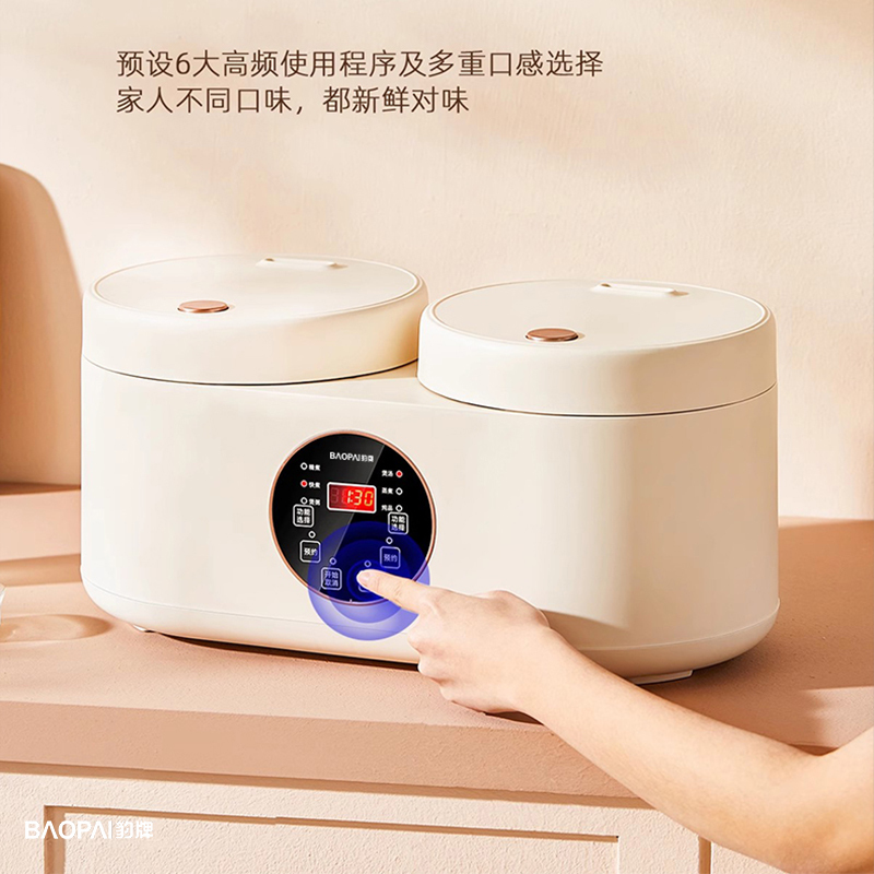 豹牌触屏双胆电饭煲 BP-WB129高清大图
