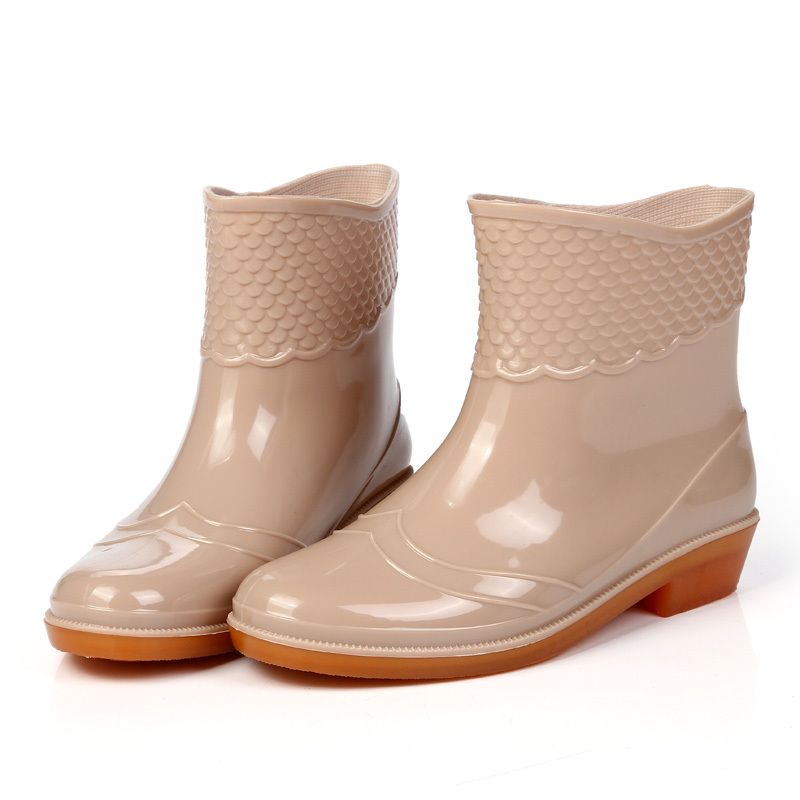 夏季女雨鞋防水防滑短筒时尚韩版花园可脱卸加棉雨靴保暖水鞋