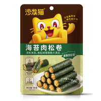 沙发猫 海苔肉松卷65g*3袋 海苔卷夹心海苔脆海味即食健康儿童零食