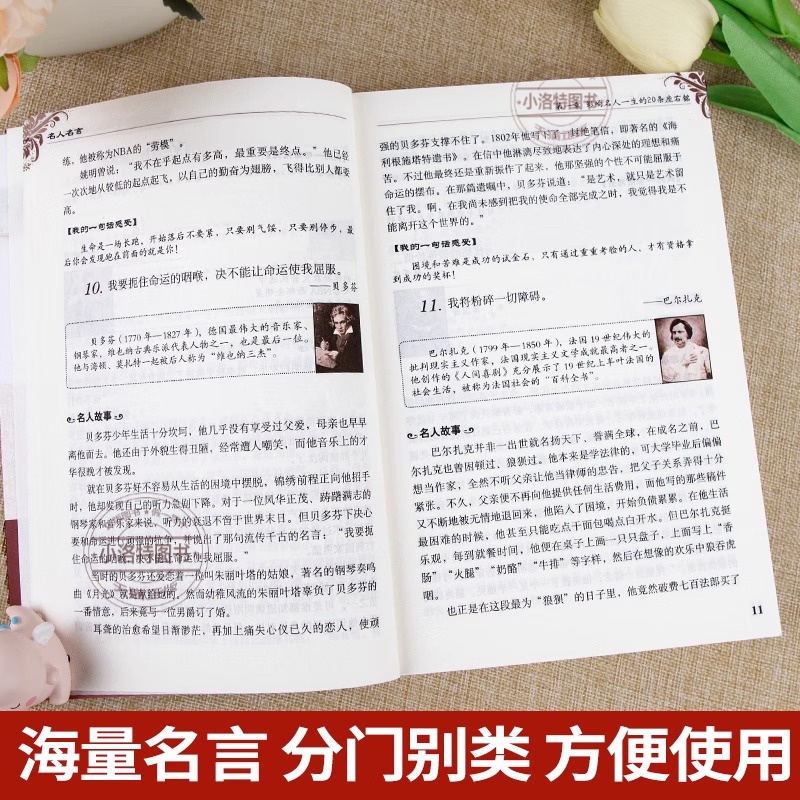 [无障碍阅读版]名人名言 [正版] 名人名言书经典语录励志标语大全书籍 中华名言佳句警句辞典初中小学生四五六年级课外阅读高清大图
