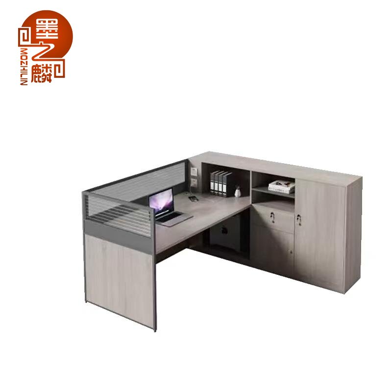 墨之麟办公桌(屏风工位)1950*1500*1100mm/张高清大图