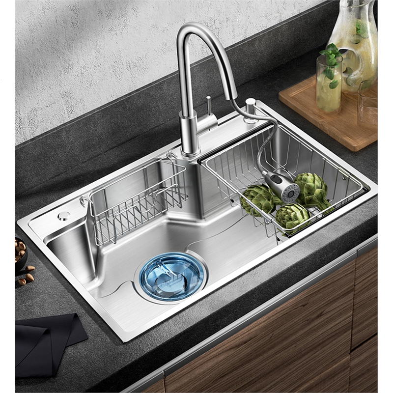 卡贝水槽单槽厨房洗菜盆加厚304不锈钢洗菜池水池菜盆家用洗碗槽视频