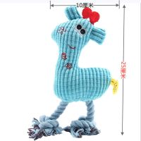 小鹿 狗狗玩具耐咬玉米绒大象棕熊猪泰迪比熊边牧毛绒发声磨牙洁齿宠物