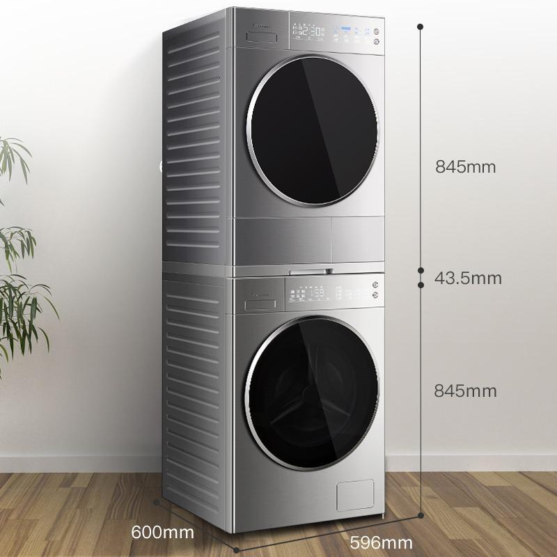 松下(Panasonic) 热泵式烘干机10+9KG洗烘套装洗衣机滚筒L166+9095T