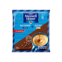 麦斯威尔三合一(经典原味30条+特浓20条) *2袋经典三合一速溶咖啡粉学生学习熬夜加班会议香浓即溶冲饮品