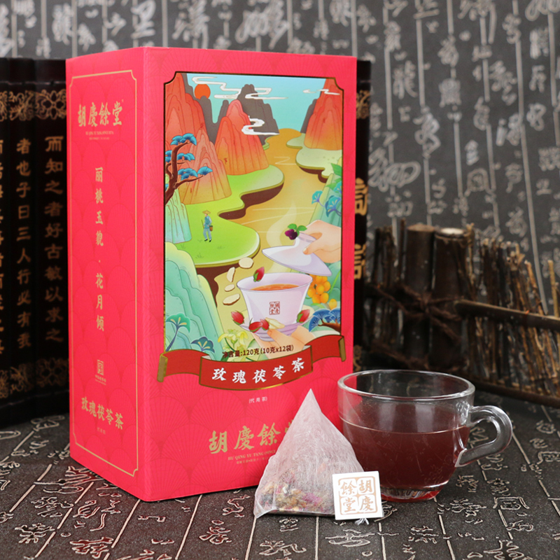 胡慶餘堂 玫瑰茯苓茶120克（10克*12袋）盒装