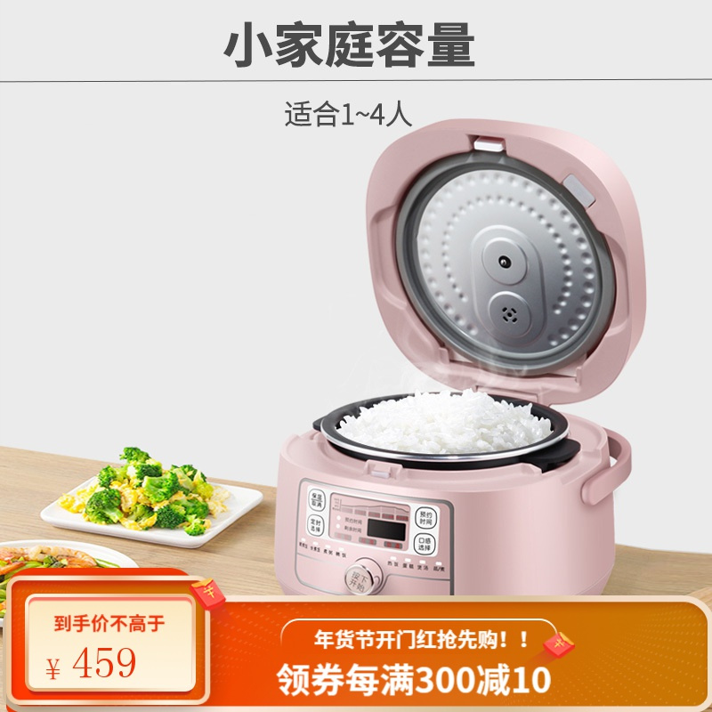 九阳(Joyoung) 迷你电饭煲 电饭锅 智能预约 多功能大功率 2L迷你小电饭煲 2L粉色电饭煲