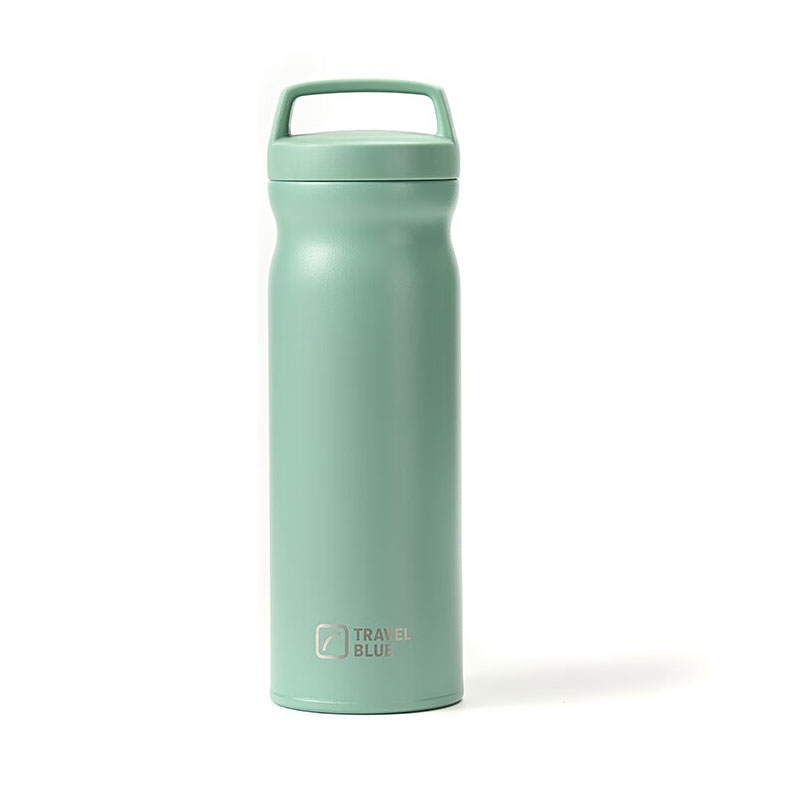 英国蓝旅(TRAVEL BLUE)保温杯不锈钢户外旅行杯子直饮口 500ml-524浅绿色