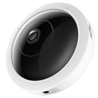 TP-LINK 500万鱼眼无线监控摄像头 智能网络摄像机 TL-IPC55A 360度全景高清红外夜视手机远程双向语音