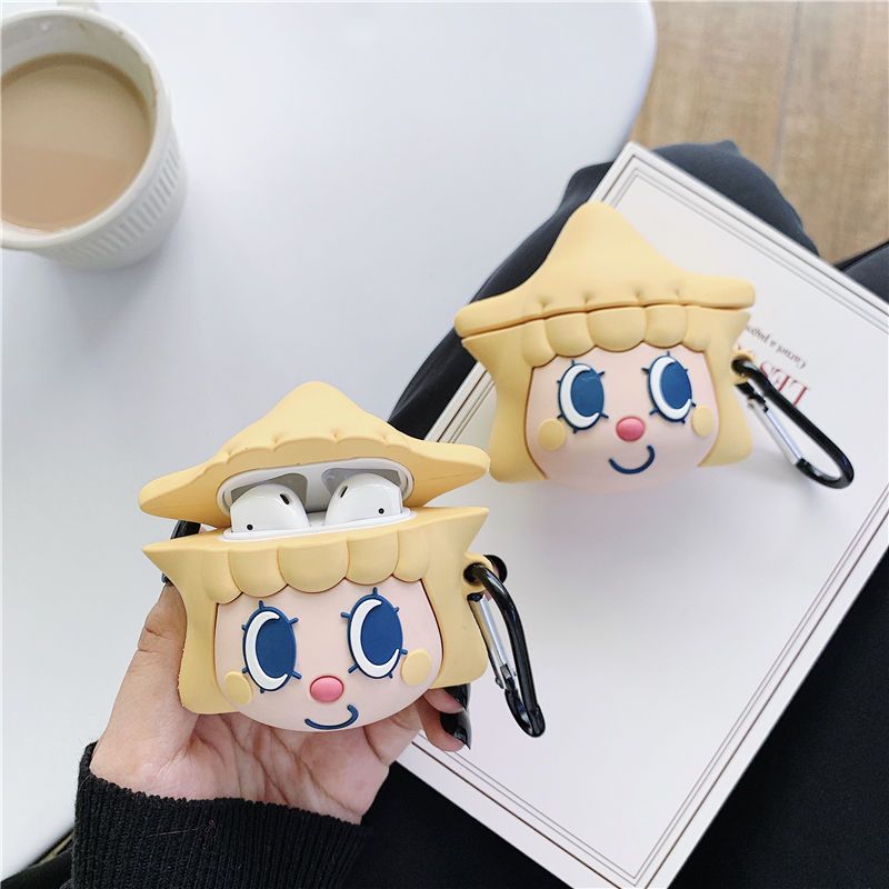 1/2代通用 星星女孩+登山扣 卡通可爱晴空酱星星女孩苹果AirPods1/2代保护套无线蓝牙耳机套软