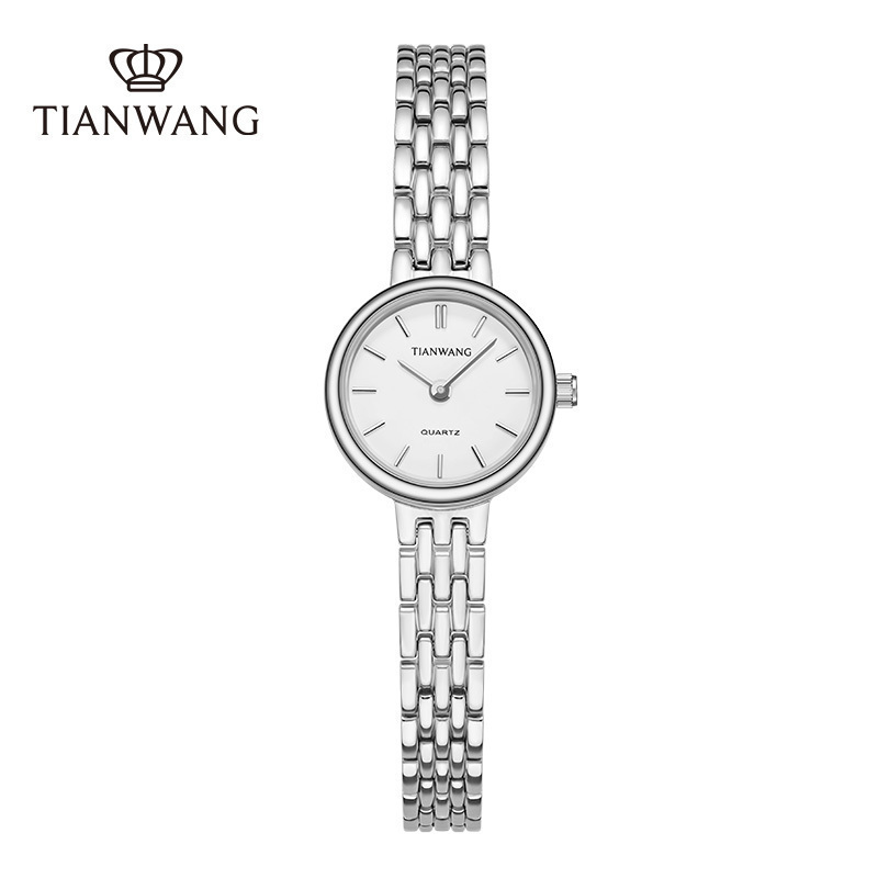 天王女士手表新品精致195mm小表盘钢带石英女表送女友礼物推荐31274