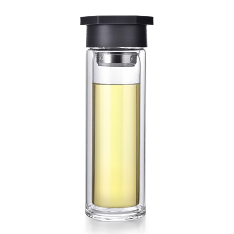 乐扣乐扣双层耐热玻璃杯 LLG655GRY-PR 350mL