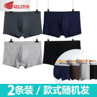 可莉允港莎男士内裤男透气竹纤维薄款U凸太空舱内裤四季平角裤头男短裤内裤