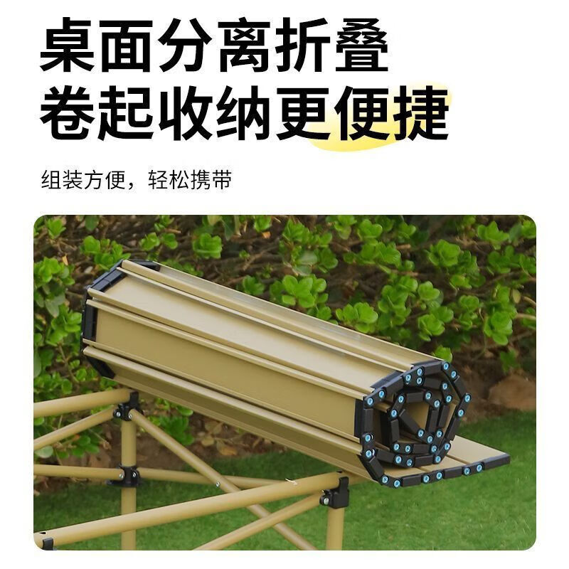 德尔惠Deerway户外便携聚拢折叠桌 50*50cm高清大图
