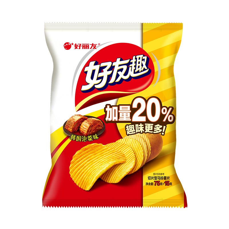 好丽友 薯片 好友趣(韩国泡菜味)75g