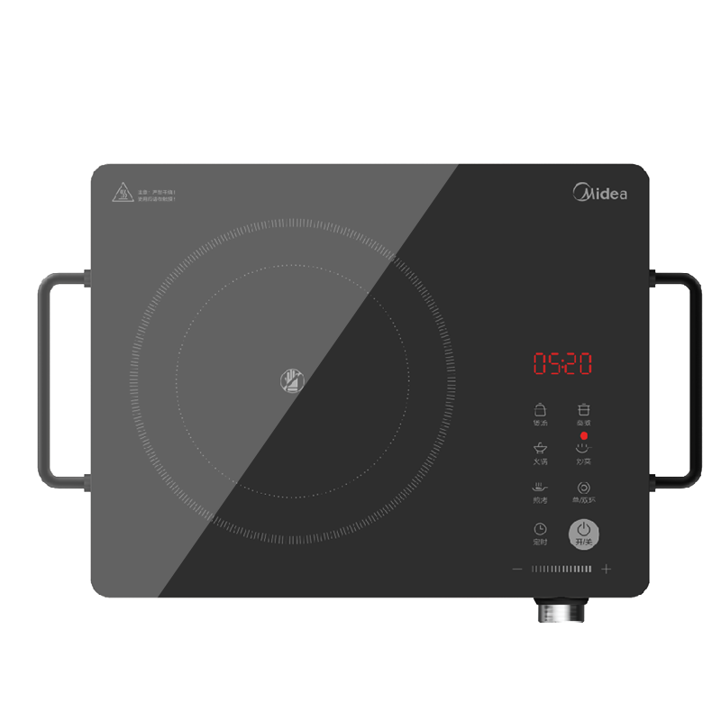 单炉midea美的电陶炉家用光波电磁炉不挑锅大功率全自动池炉视频