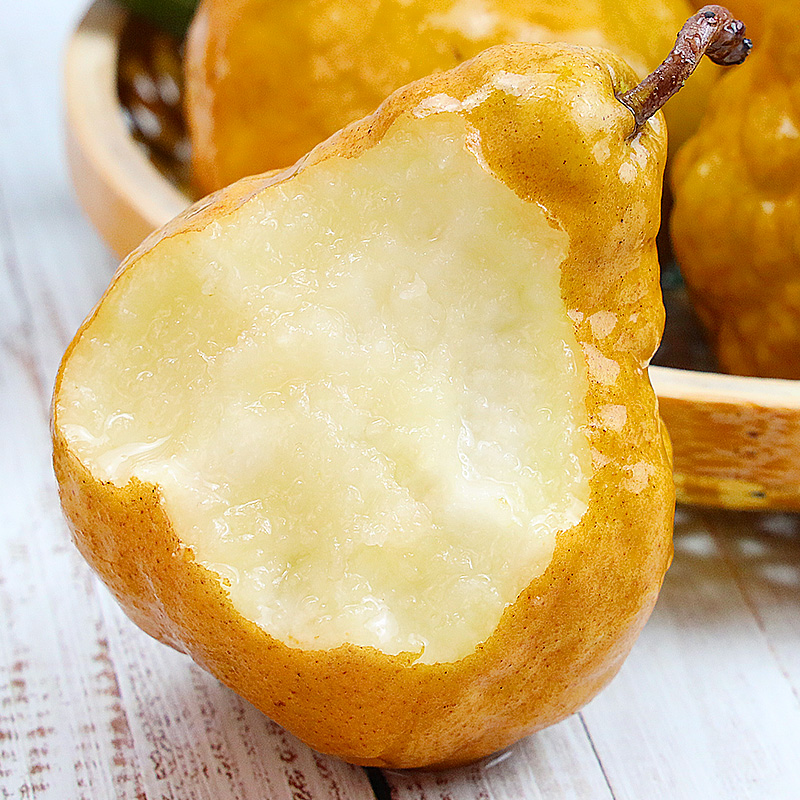 [苏鲜生]山东中华丑梨 泡沫箱 净重3斤 中果 单果75-80mm 单果中华太婆梨莱阳现摘啤梨软梨子新鲜高清大图