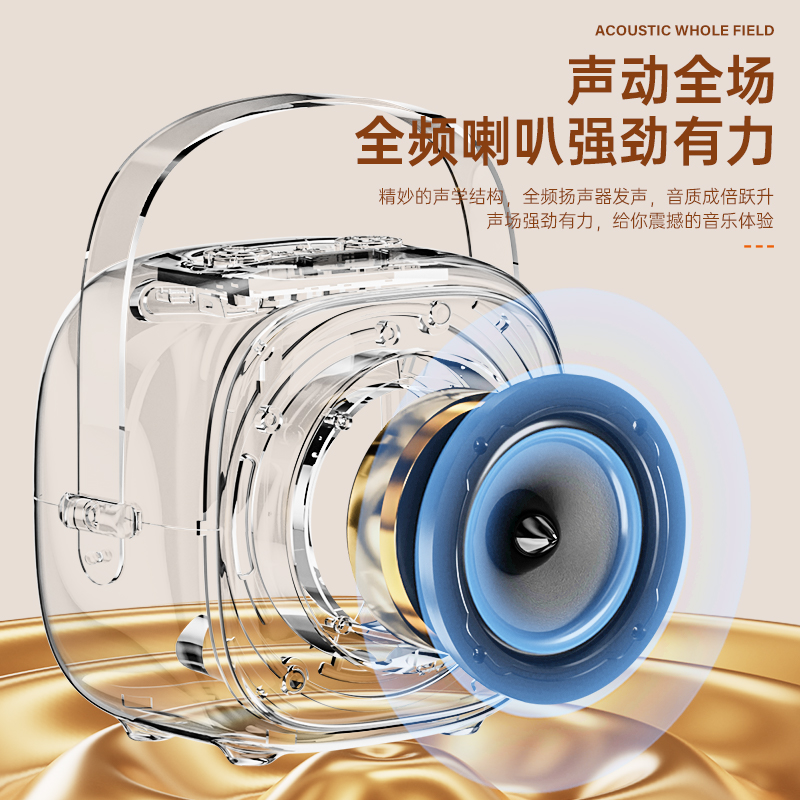 金正无线蓝牙音箱小型唱k歌家用话筒音响一体麦克风家庭KTV套装高清大图