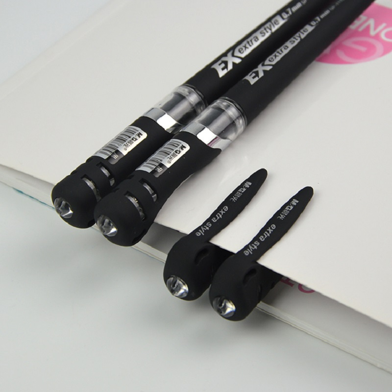 晨光(M&G) GP1115 拔盖中性笔 黑 0.7mm (12支/件) 2件装高清大图